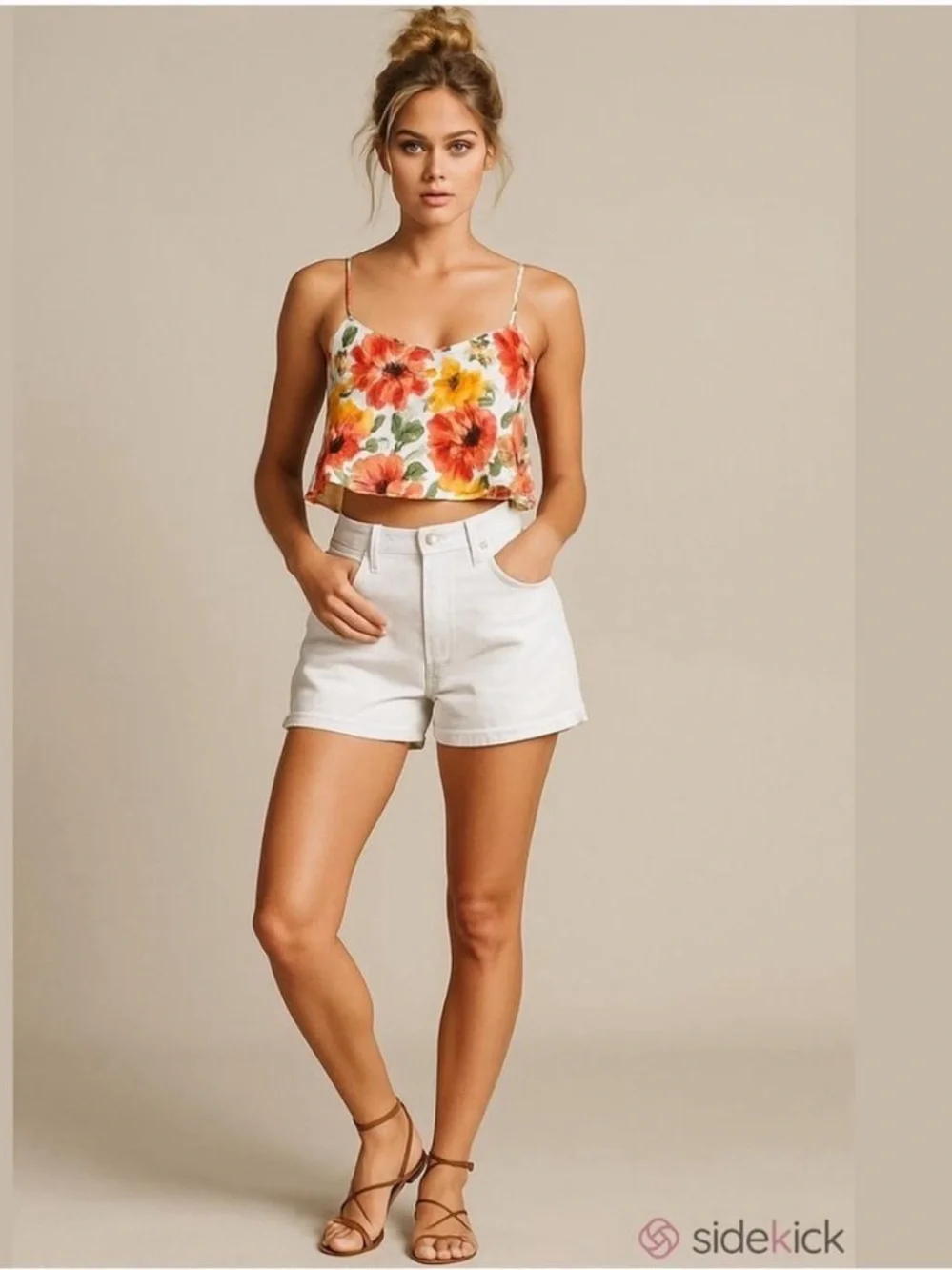 Vintage Wrangler white denim high waist mom jeans shorts 34 waist